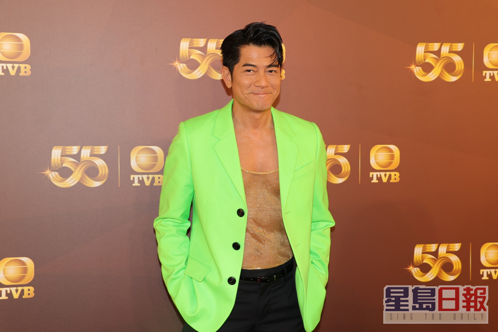 郭富城今晚为TVB 55周年台庆担任压轴表演嘉宾。