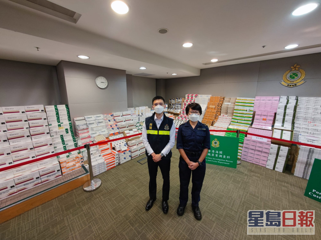 海關查日本抵港貨櫃檢90萬件受管制藥物。