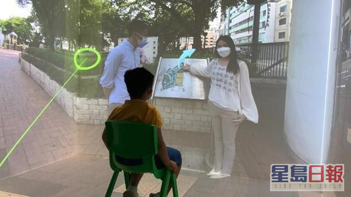 得獎的保良局陳麗玲（百周年）學校使用「VR教室」作教學活動。