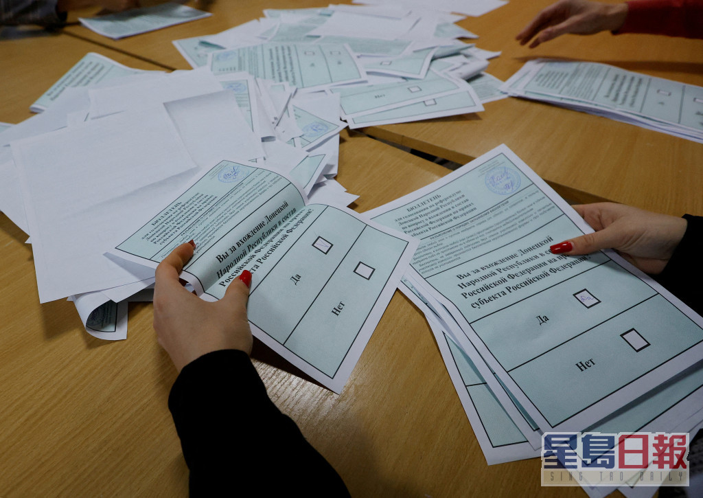 乌克兰公投点票完成。REUTERS