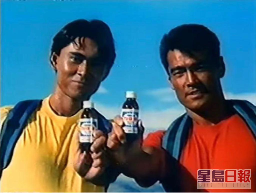 渡邊裕之（右）拍攝的能量飲品廣告最深入民心。