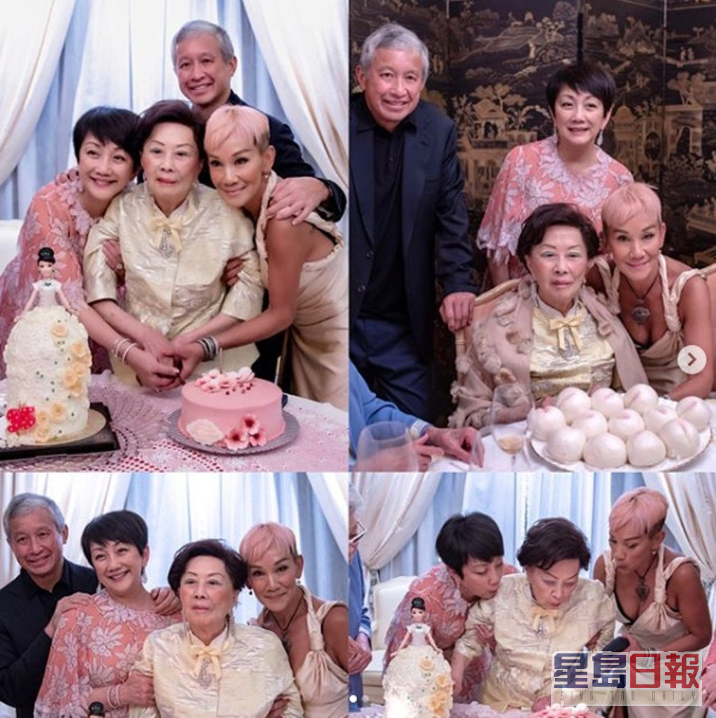 2018年8月，家人為利夫人慶祝93歲生日。