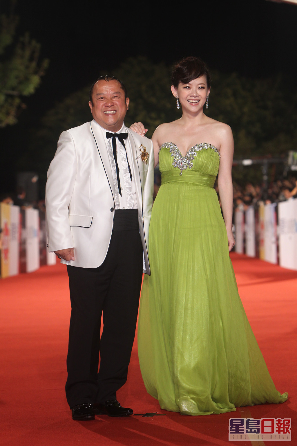 2011年曾志伟与曾宝仪一同主持台湾金马奖。
