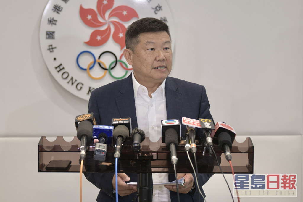 杨祖赐指冰协指控港协「不尊重运动员」是绝对失实。陈浩元摄