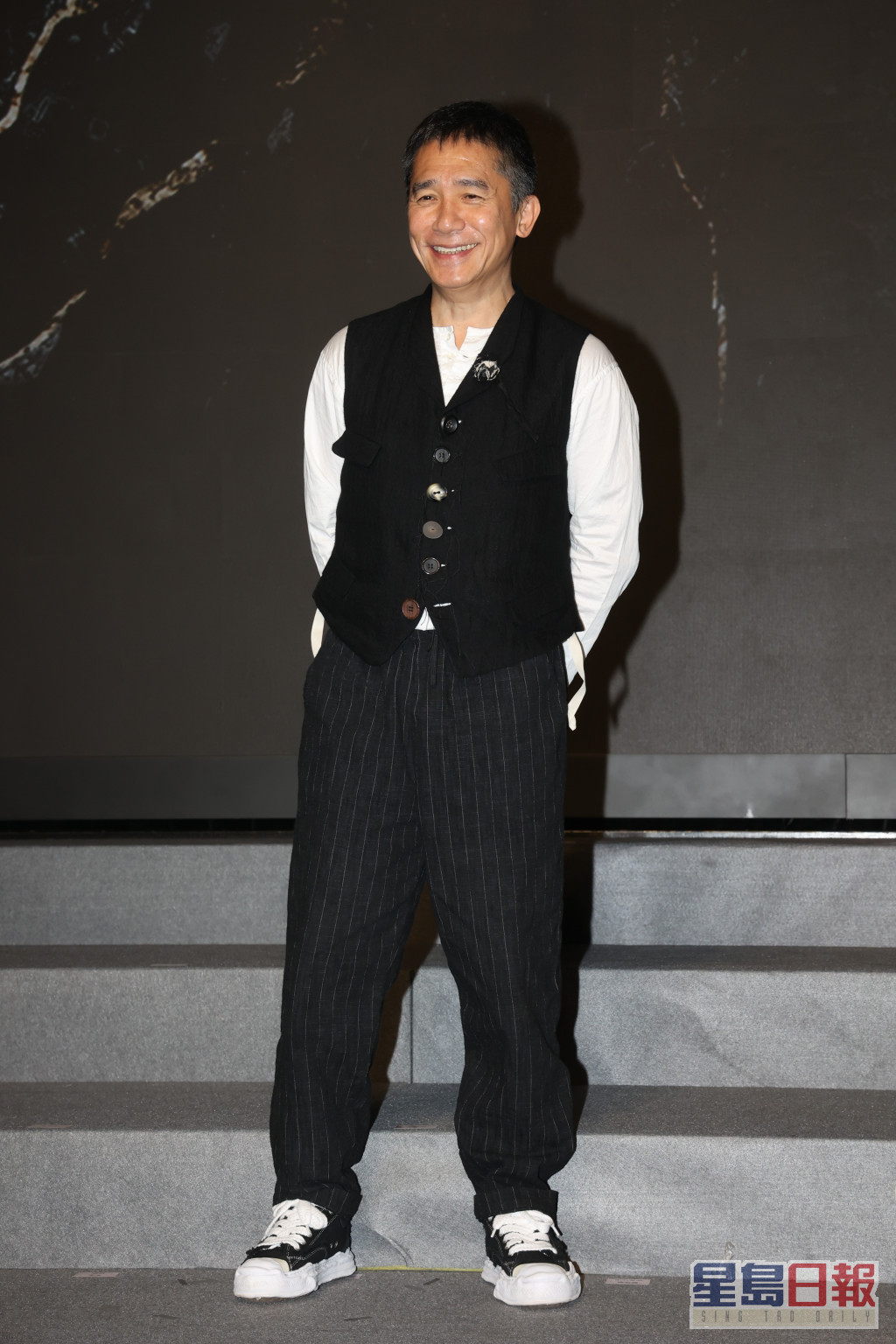 梁朝偉昨日現身Filmart出席英皇電影新片巡禮。