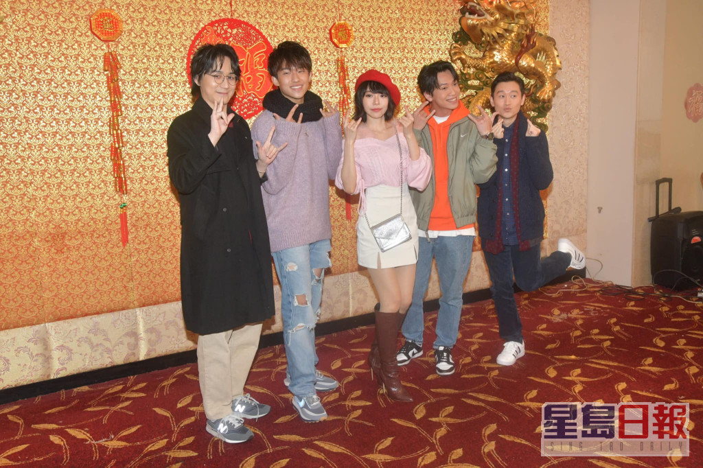 林明禎跟一眾年青演員合作愉快。
