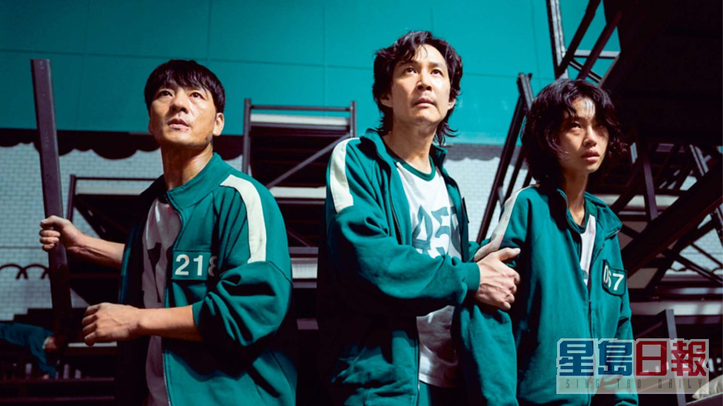 《魷魚遊戲》奪3獎，李政宰（中）和鄭浩妍再封最佳動作劇集視帝及視后。
