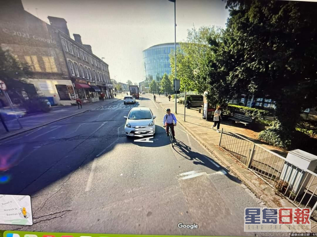 輝哥喺Google實境地圖搵英國街景時，竟然意外地搜到囡囡。