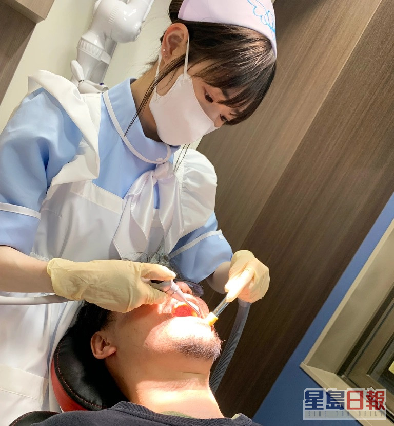 创办人汤川城二认为，女仆助理可让患者可以零压力接受治疗。互联网图片