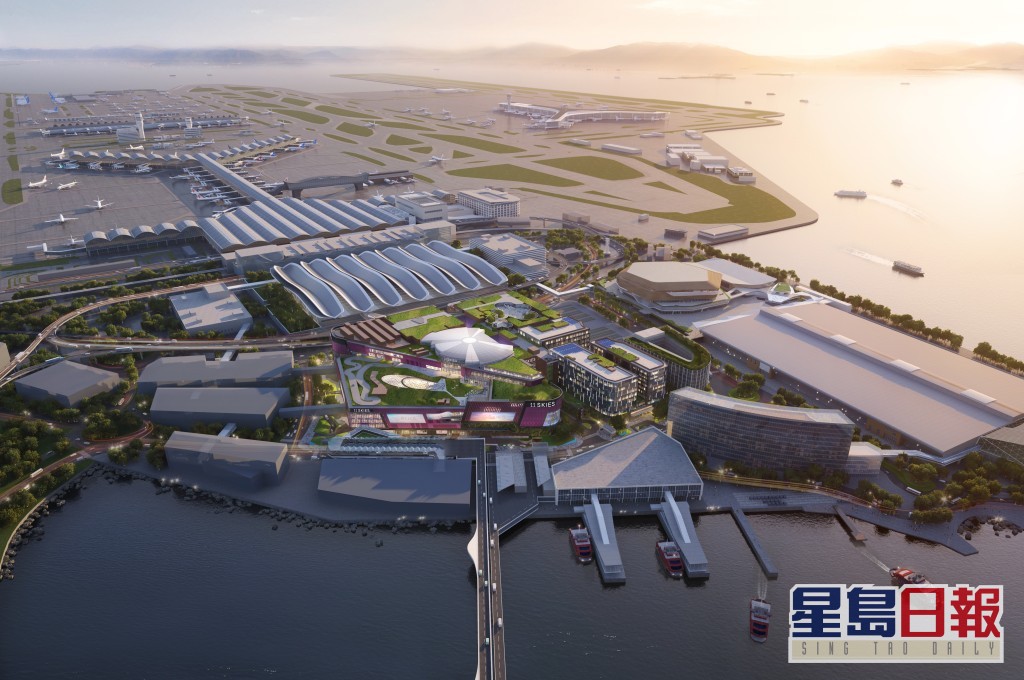 11 SKIES毗鄰機場及港珠澳大橋，是航天城内重點綜合式發展項目。新世界圖片