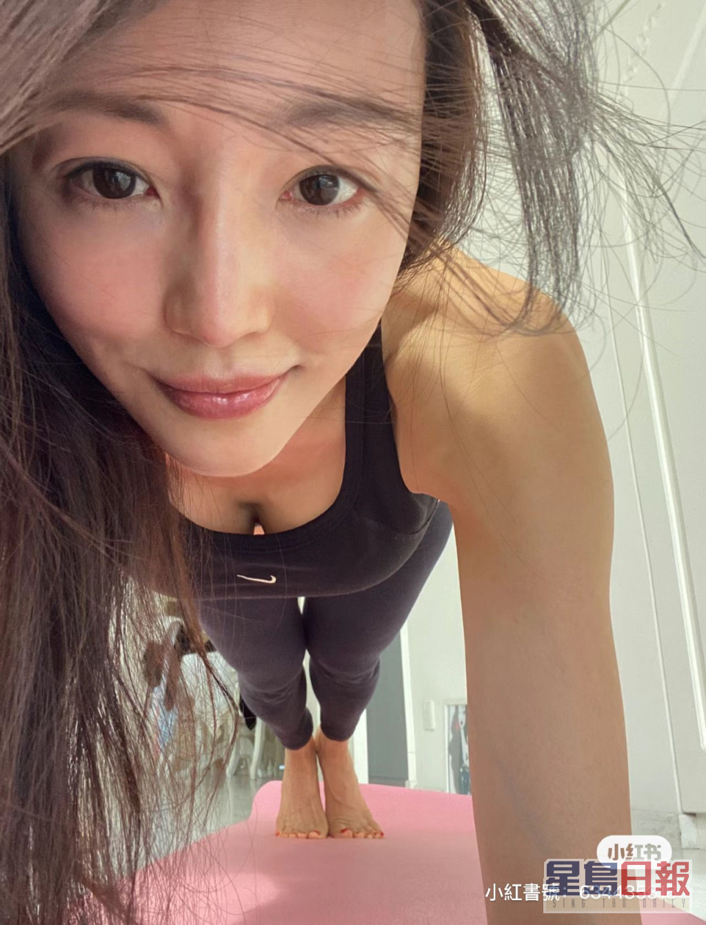 陈嘉容平日勤力健身。