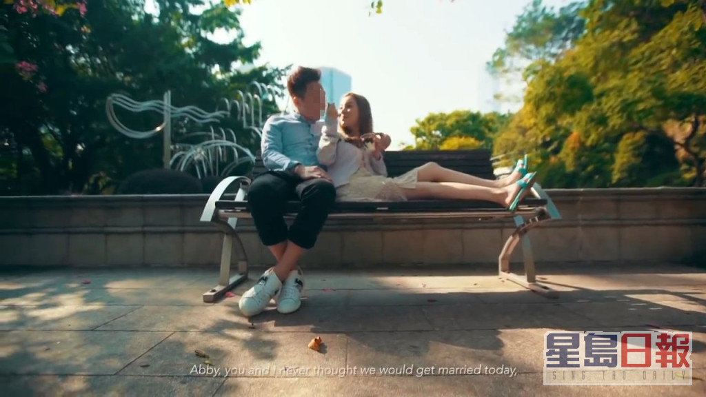 蔡天鳳與Chris在短片中舉止非常甜蜜，如同普通新婚夫婦一樣。