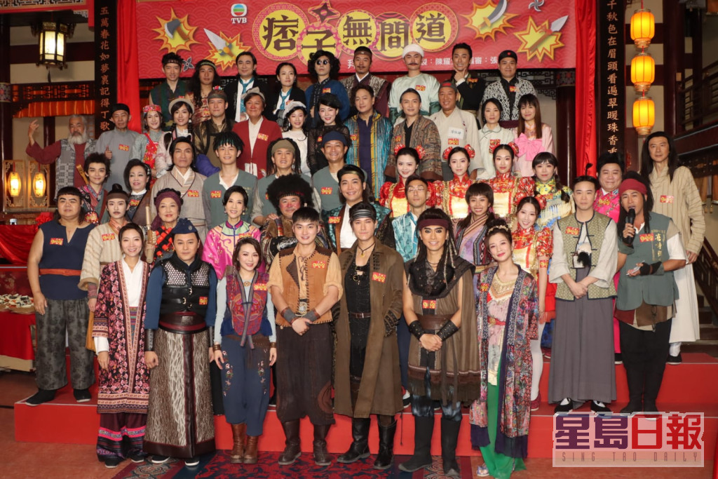 TVB新剧《痞子无间道》今日举行拜神仪式。