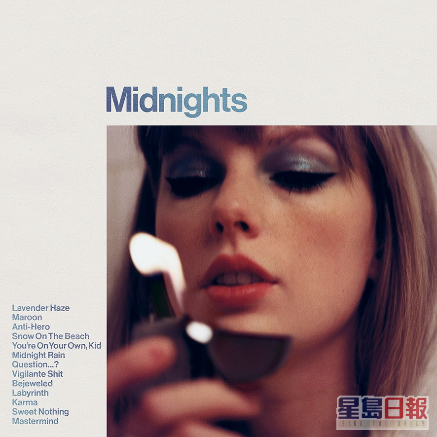 Taylor Swift昨日推出第10张大碟《Midnights》。