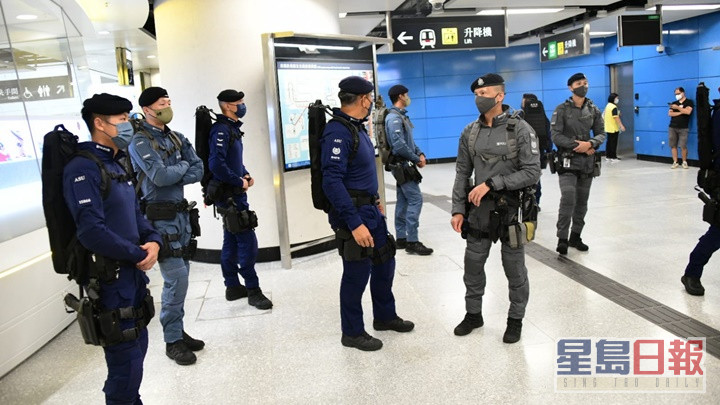 機場特警、反恐特勤隊及鐵路應變部隊人員參與今次行動。