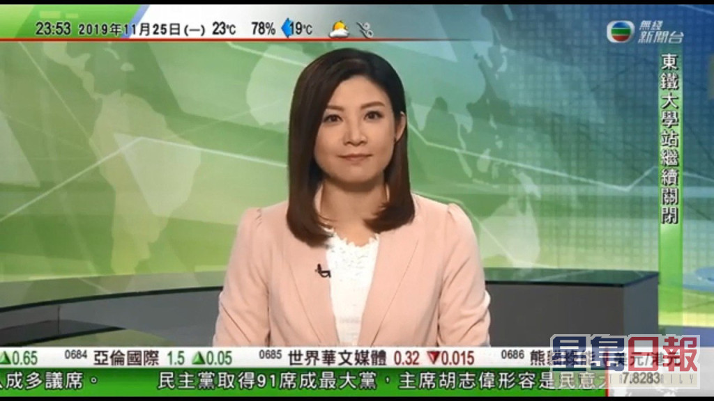 前TVB新闻主播张文采于2019年离巢后生活低调。