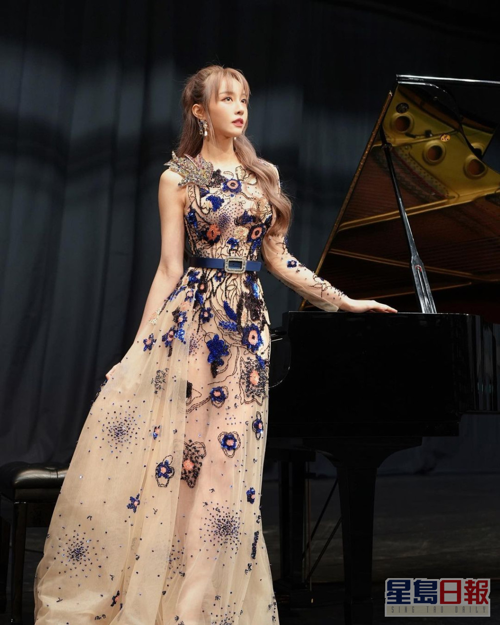 李元玲上月曾去台湾开音乐会。