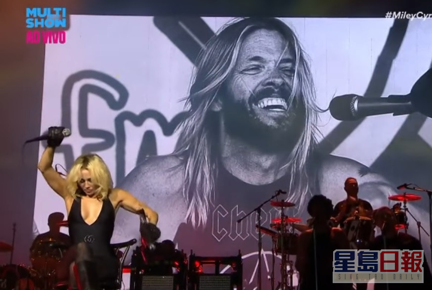 Miley把巴西音乐节的演出，献给亡友Taylor Hawkins。
