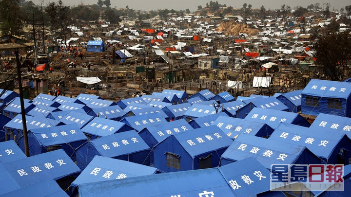 全球多地仍有大量難民流離失所，如緬甸大批羅興亞人只能棲身難民營。路透社資料圖片