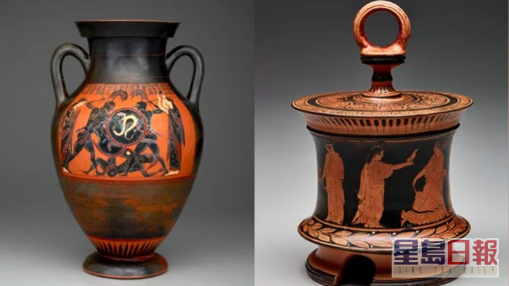 被毁坏的古希腊陶器。网上图片
