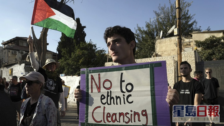 耶路撒冷市内不时巴人在进行反以色列集会抗议。AP资料图片