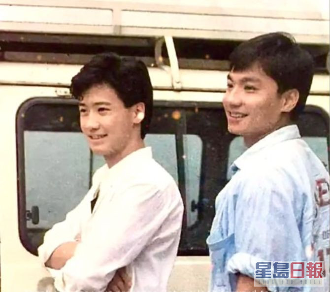 林俊贤（右）是80年代靓仔小生。