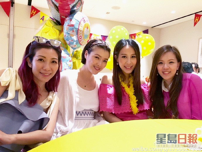陈茵媺与曹敏莉、朱凯婷、戚黛黛是多年好友。