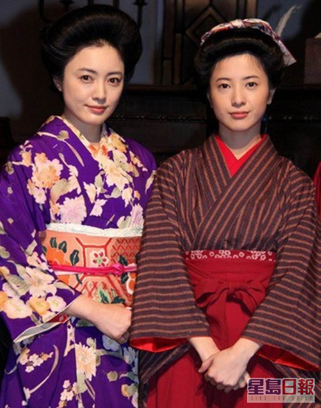 吉高由里子（右）曾演过NHK晨间剧《花子与安妮》。