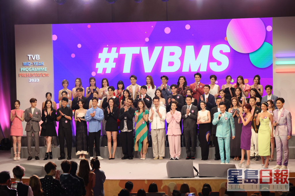 一众小生今日出席《2023 TVB年中节目巡礼》。