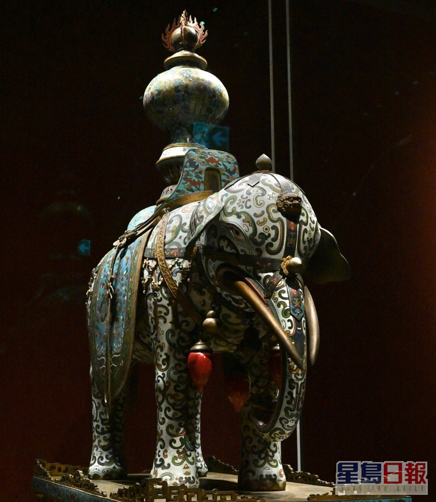 香港故宫文化博物馆展品「太平有象」。梁文辉摄