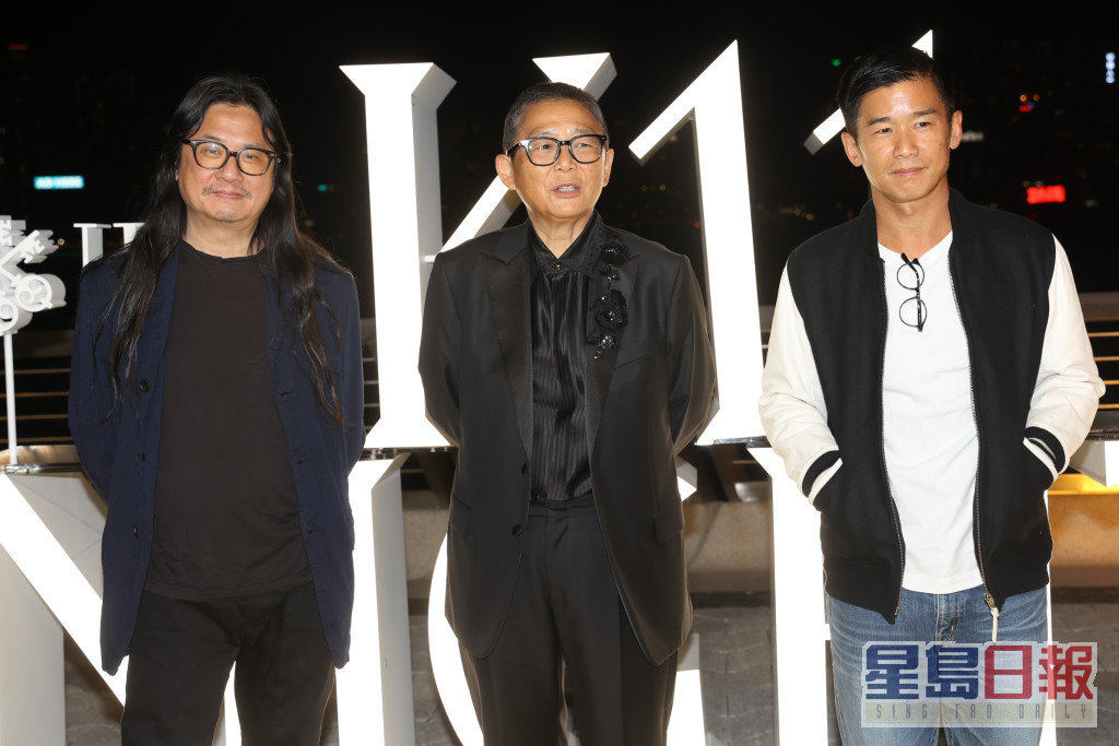 （左起）著名攝影師夏永康Wing Shya 俞琤 林海峰