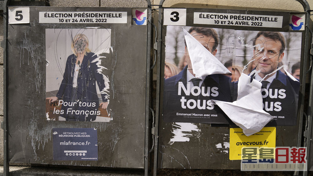 法國不少民眾對兩名總統候選人都不滿。AP圖片
