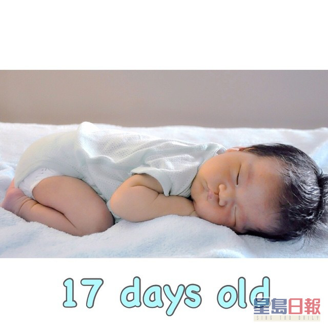吕慧仪于2014年8月诞下「蟹籽」黄柏翘。