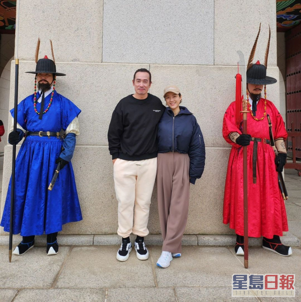 日前夫妻拍拖遊韓國再度蜜月。