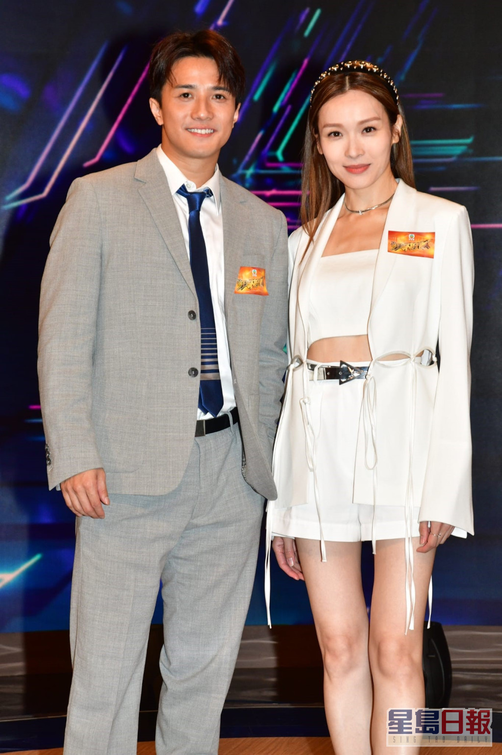 李佳芯请来黄庭锋（左）助阵声演郑裕玲与黄子华在《男亲女爱》中的一幕。