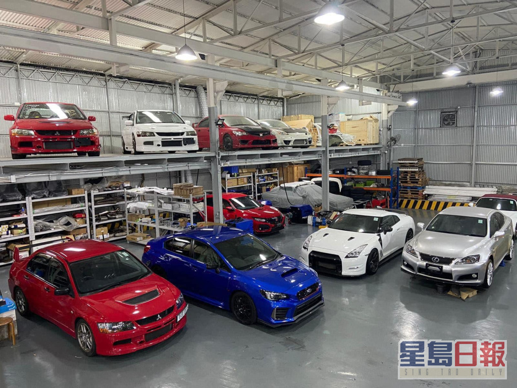 车库内逾20辆名车，包括只供日本国内发售的车辆。（网上图片）