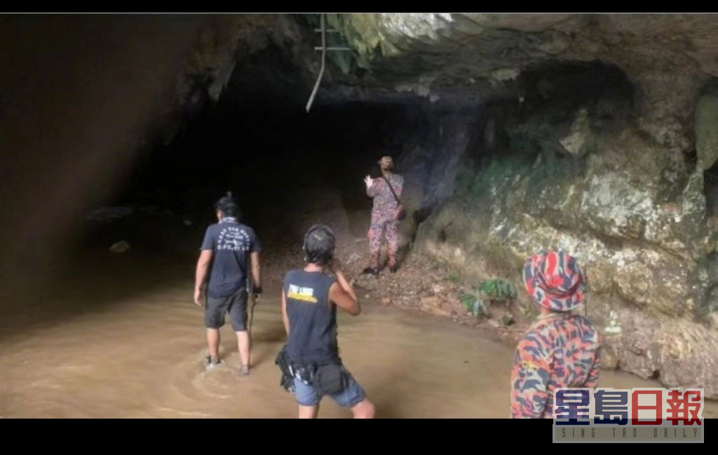 《爆裂點》在馬來西亞著名景點椰殼洞拍攝時，遇上暴雨。