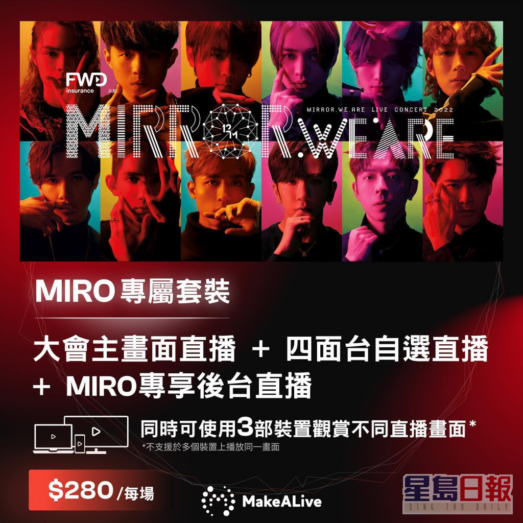 MIRO的會員則可以買280元的門票。