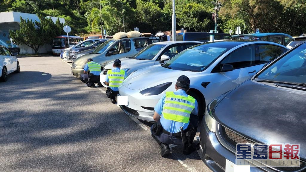警方明起于将军澳警区加强打击交通违例。图:警方提供 