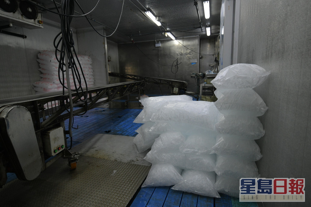食用冰粒生产商「德保雪粒」位于屯门蓝地的厂房用地。 资料图片