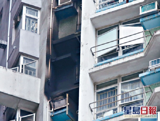 葵芳邨葵正楼一单位昨日起火，女住客葬火海。 资料图片