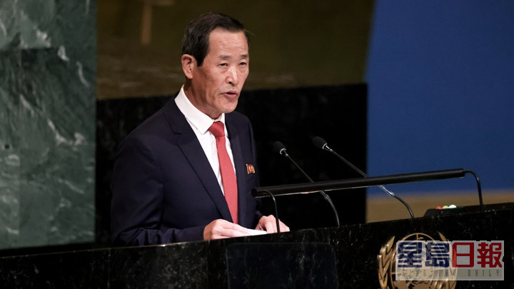 北韩驻联合国代表金星批评美国与南韩进行联合军演。路透社图片