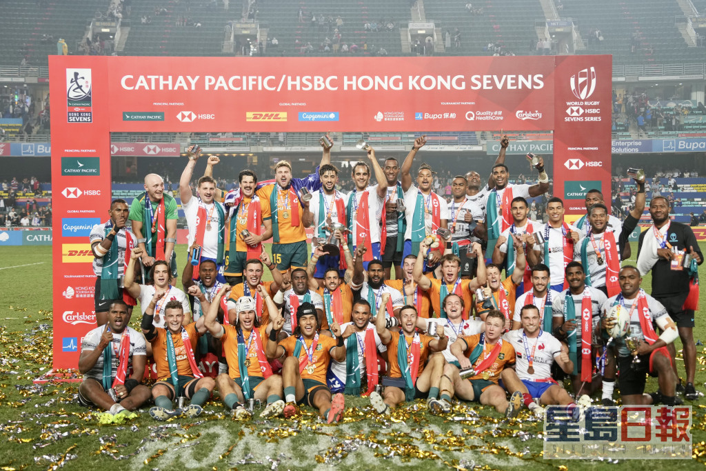 2022年香港国际七人榄球赛最后一天。资料图片