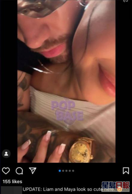 Liam Payne Fans於IG轉發網上流傳的攬女親密照。