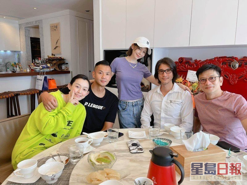 徐若瑄在社交平台分享舉辦茶泡飯宴會，歡迎從美國返台隔離14天出關的王力宏。