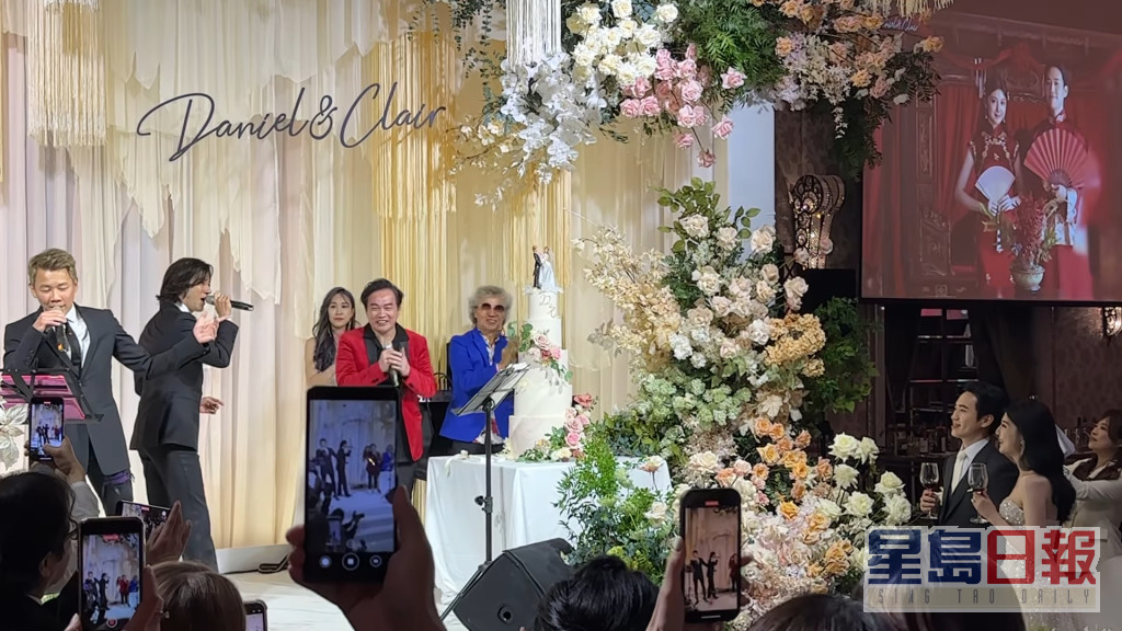 黑人昨日在IG上传一段陶喆与王力宏在婚礼上献唱的短片。