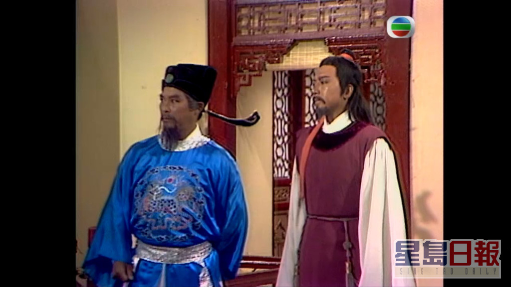劉兆銘（左）飾演「山鼠妖」托世的潘洪，駱應鈞飾演潘龍。