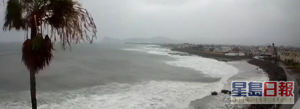 鹿儿岛县风雨交加。网上截图