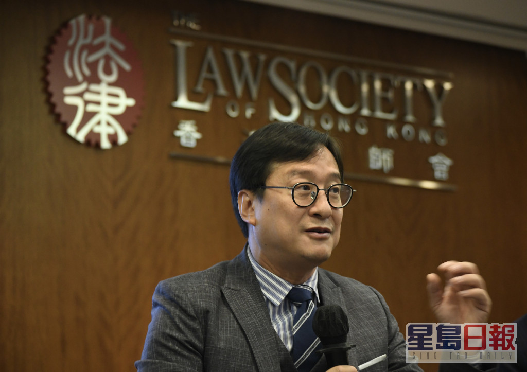 陳澤銘強調普通法制度是香港不同於其他內地城市的優勢。禇樂琪攝