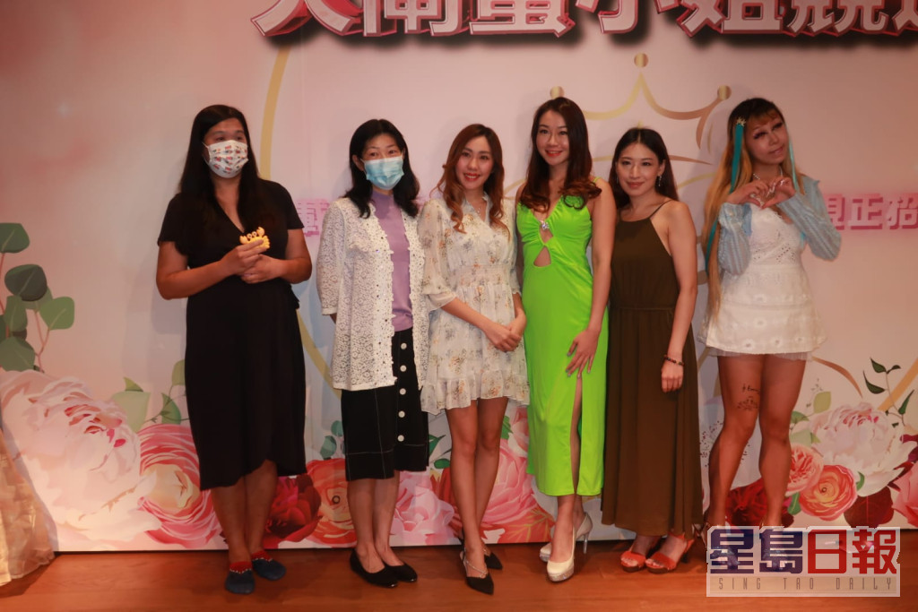 左起: Rainey Wo、袁杏娇、单颖蘅(Eiko) 、梁欣娟(Yuki) 、Chara Lee、Poon Sin Yuk